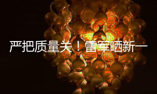 雷军关多次质量严把一代新车晒新试车我7测参加测试