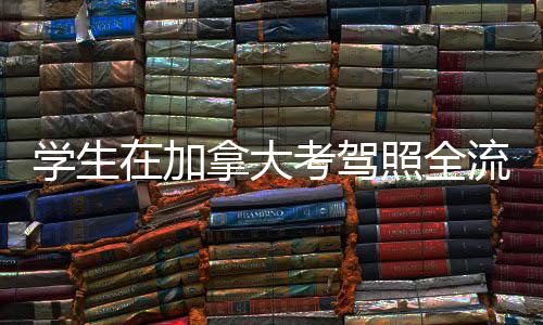 流程拿大在加照全指南考驾学生