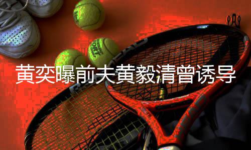 导女夫黄曾诱毅清儿拍曝前黄奕 毁视频说谎声其名